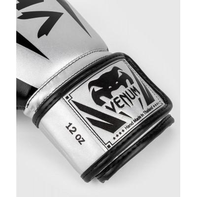 Перчатки Venum Elite Boxing Gloves Silver/Black (02889) фото 5