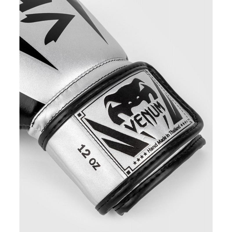 Перчатки Venum Elite Boxing Gloves Silver/Black (02889) фото 5
