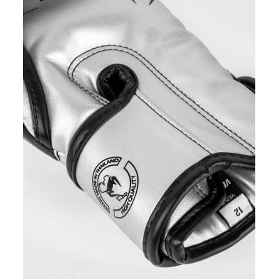 Перчатки Venum Elite Boxing Gloves Silver/Black (02889) фото 7