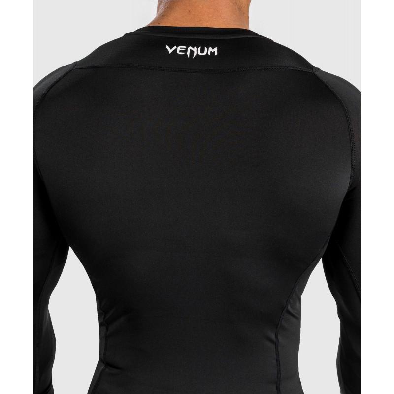 Рашгард Venum Attack Long Rashguard Black/Grey (02962) фото 5