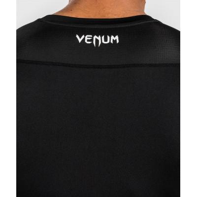 Рашгард Venum Attack Short Rashguard Black/Grey (02961) фото 5