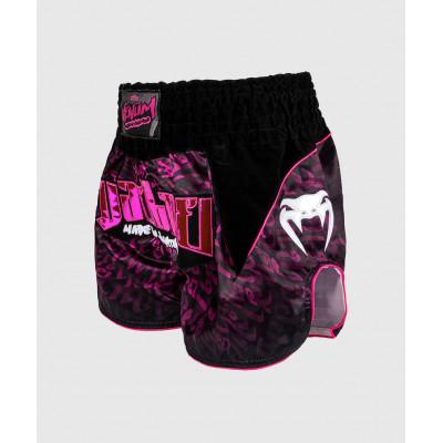 Шорты Venum Attack Muay Thaï Short Black/Pink (02800) фото 3