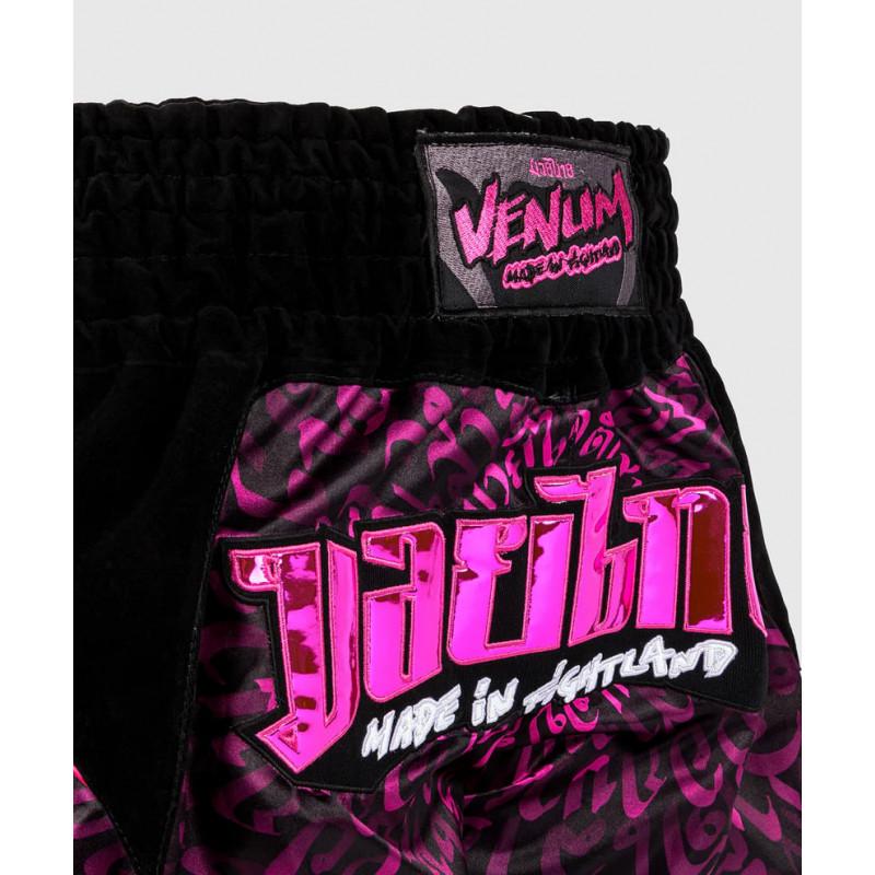 Шорты Venum Attack Muay Thaï Short Black/Pink (02800) фото 5
