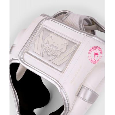 Шолом Venum Elite Headgear White/Silver Pink (02439) фото 4