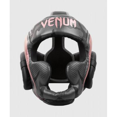 Шолом Venum Elite Boxing Headgear Black/Pink Gold (02620) фото 1