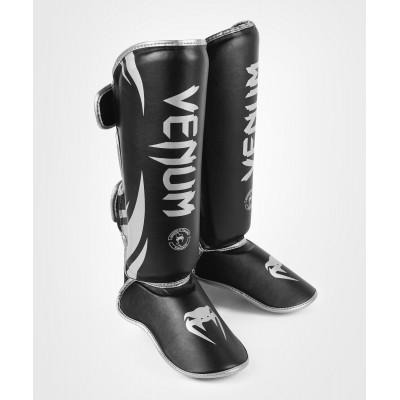 Защита ног Venum Challenger Shin Guards B/Silver (02888) фото 3