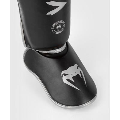 Защита ног Venum Challenger Shin Guards B/Silver (02888) фото 4